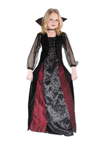 Fun World Gothic Vampire Kinderkostüm - Kindergröße: 128-140 - Horror Verkleidung für Mädchen Halloween Karneval & Motto-Party Fun World Gothic Vampire Kinderkostüm - Kindergröße: 128-140 - Horror Verkleidung für Mädchen Halloween Karneval & Motto-Party von Fun World