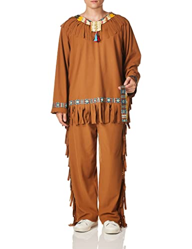 Fun World Indianer-Kostüm für Herren, braun, Einheitsgre Fun World Indianer-Kostüm für Herren, braun, Einheitsgre von Fun World