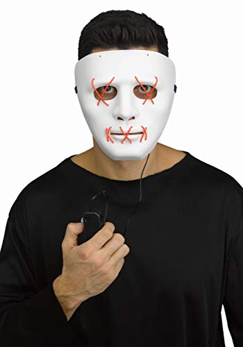 Fun World Red Light Up Stitch Mask for Adults Standard Fun World Red Light Up Stitch Mask for Adults Standard von Fun World