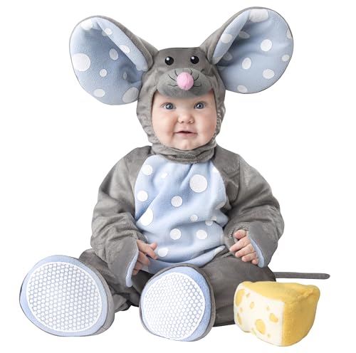 Generique - Graues Deluxe Maus-Kostüm für Babys 68/74 (6-12 Monate) von Fun World