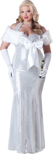InCharacter Costumes, LLC Übergröße, verführerisches Starlet, silber, XXL InCharacter Costumes, LLC Übergröße, verführerisches Starlet, silber, XXL von Fun World