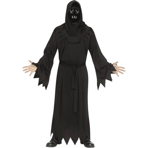 Leuchtende Phantommaske, Erwachsenengröße, Schwarz von Fun World von Fun World