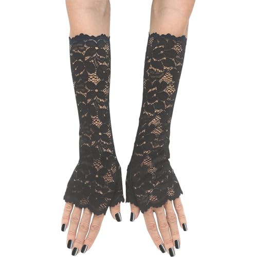Tattered Black lange fingerlose Ärmel. Fun World von Fun World