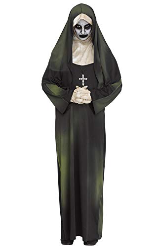 Unbekannt Besessene Nonne Damenkostüm Halloween schwarz-grün-weiss von Fun World