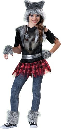 Unbekannt Incharacter Costumes Tween Wear Wolf Kostüm, Grau/Schwarz/Rot, Größe S von Fun World
