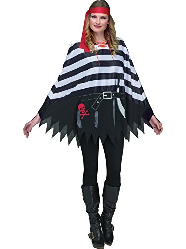 Unbekannt Pirate Poncho Fancy Dress Costume Standard von fun world costumes