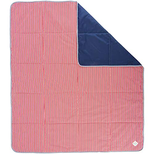 Fun with Mum Picknickdecke, praktische Reisematte, Gesteppte Picknickmatte wasserdichte, Picknick Blatt für Strand, Garten, 100% Baumwolle, 170 x 150 cm - Marine Climate von funwithmum