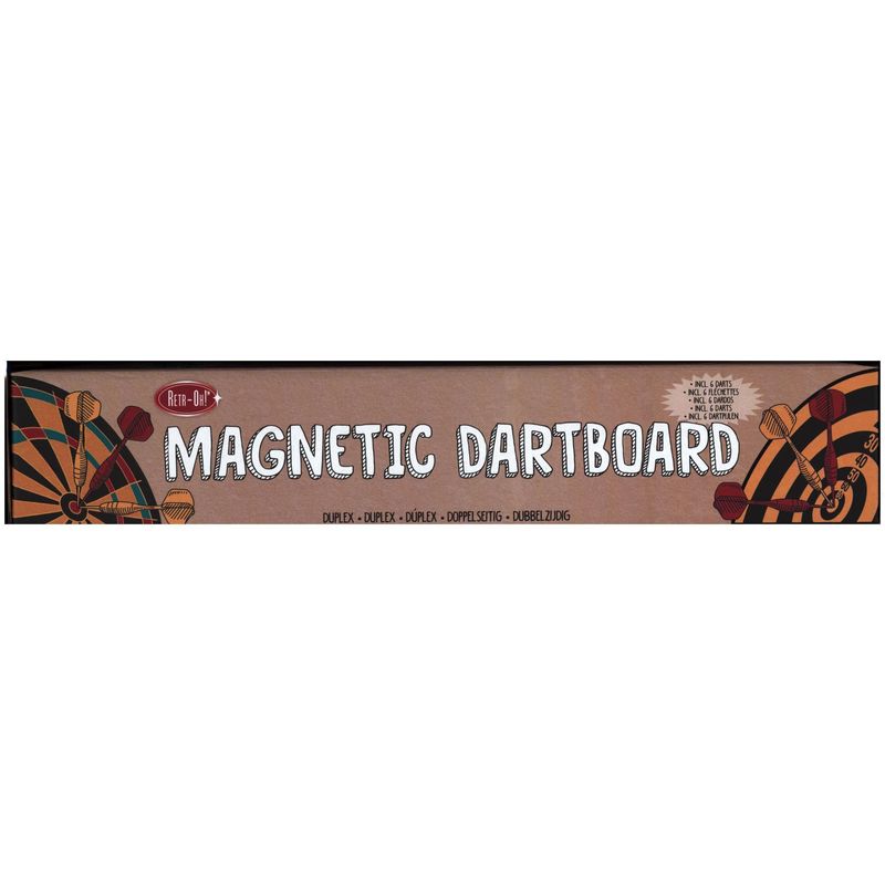 Retr-Oh: Magnetic Dartboard, 1 Dartboard, 6 Dart-Pfeile von Fun2Give