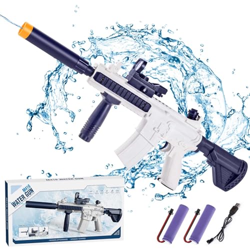 Elektrische Wasserpistole, Großkapazität Wasser Spielzeug Pistolen, Automatisches Wasserpistole Super Wasser Blaster für Kinder Erwachsene Sommer Schwimmbad Party Freien(M416) von FunGeneTEC