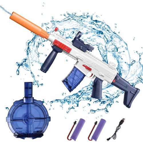 Elektrische Wasserpistole, Großkapazität Wasser Spielzeug Pistolen, Automatisches Wasserpistole Super Wasser Blaster für Kinder Erwachsene Sommer Schwimmbad Party Freien(Scar) von FunGeneTEC