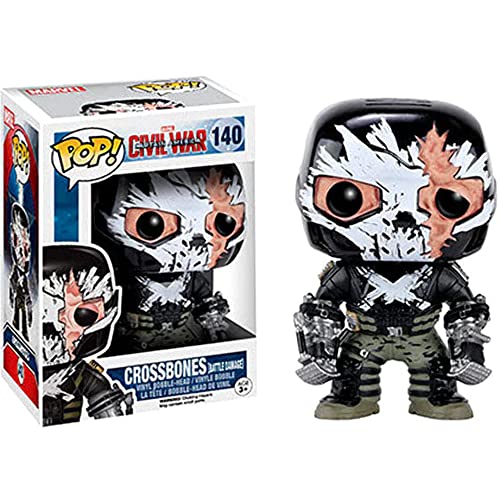 Funko 022701 Pop Marvel Civil War Captain America Crossbones Battle Damage 140 Vinyl Bobble-Head Figure von Funko