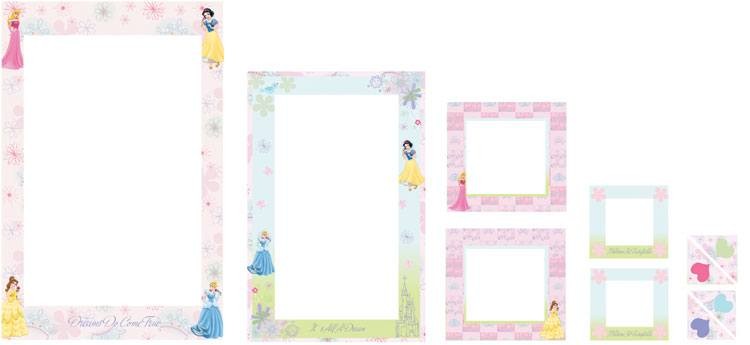Sticker-Rahmen Princess 6 Rahmen Sticker-Rahmen Princess 6 Rahmen von FunToSee
