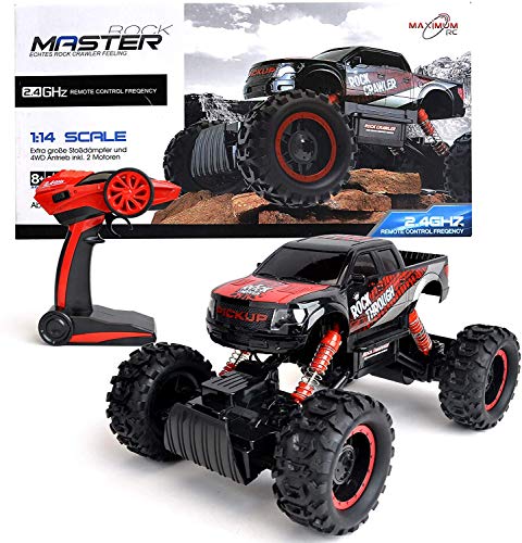 FunTomia Maximum RC Ferngesteuertes Auto für Kinder - 4WD Monstertruck - XL RC Auto für Kinder ab 5 Jahren - Rock Crawler (Auto) von FunTomia