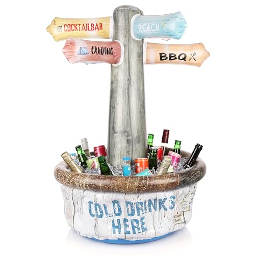 FunX Aufblasbarer Getränkekühler Wegweiser - Party und Festival Accessoire im Beach Look - Ideal für Gartenpartys, Sommerpartys und Poolpartys - 60 x 90 cm FunX Aufblasbarer Getränkekühler Wegweiser - Party und Festival Accessoire im Beach Look - Ideal für Gartenpartys, Sommerpartys und Poolpartys - 60 x 90 cm von FunX