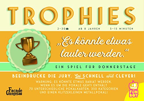 Funbot 1027797 |Trophies - das lustige Partyspiel für schnelle Denker | deutsch von Funbot