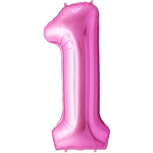 FUNFEST 100 cm rosa Luftballons zum 1. Geburtstag – Geburtstagsballon-Dekoration – inklusive XL-Ballon zum 1. Geburtstag und Strohhalm – Heliumfliegen FUNFEST 100 cm rosa Luftballons zum 1. Geburtstag – Geburtstagsballon-Dekoration – inklusive XL-Ballon zum 1. Geburtstag und Strohhalm – Heliumfliegen von Funfest
