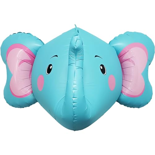 FUNFEST Luftballons Elefant 4D Farbe Blau 60 cm - Dekoration Ballon Elefant - inklusive Ballon Elefant & Strohhalm - fliegt mit Helium - Hochwertiger wiederverwendbarer Ballon FUNFEST Luftballons Elefant 4D Farbe Blau 60 cm - Dekoration Ballon Elefant - inklusive Ballon Elefant & Strohhalm - fliegt mit Helium - Hochwertiger wiederverwendbarer Ballon von Funfest
