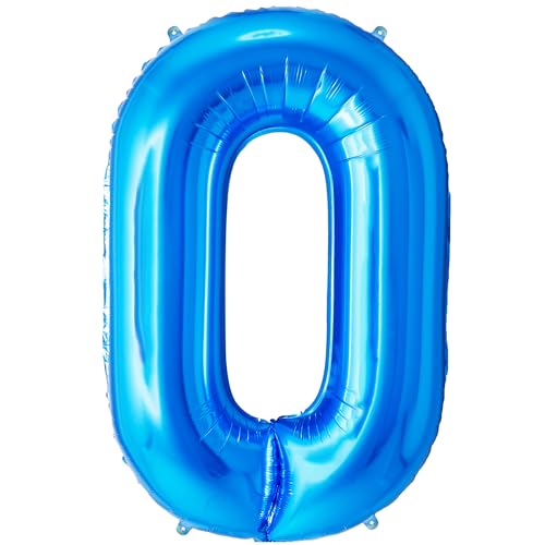 FUNFEST Geburtstagsballons Nr. 0, blaue Farbe, 100 cm – Dekoration für Geburtstagsballons – inklusive Ballon Nr. 0 XL und Strohhalm – fliegt mit Helium FUNFEST Geburtstagsballons Nr. 0, blaue Farbe, 100 cm – Dekoration für Geburtstagsballons – inklusive Ballon Nr. 0 XL und Strohhalm – fliegt mit Helium von Funfest