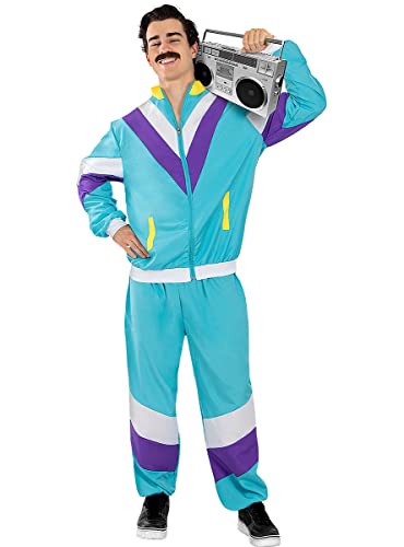 Funidelia | 80er Jahre Kostüm für Herren und Damen 80er Jahre, 90er Jahre, Popmusik, Jahrzehnte - Kostüm für Erwachsene & Verkleidung für Partys, Karneval & Halloween - Größe S - M - Blau Funidelia | 80er Jahre Kostüm für Herren und Damen 80er Jahre, 90er Jahre, Popmusik, Jahrzehnte - Kostüm für Erwachsene & Verkleidung für Partys, Karneval & Halloween - Größe S - M - Blau von Funidelia