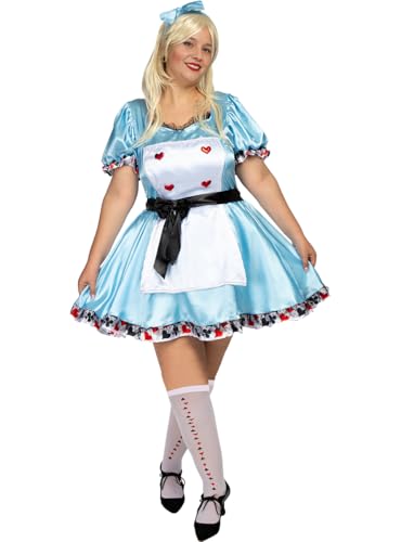 Funidelia | Alice Kostüm Deluxe für Damen Film und Serien, Alice im Wunderland, Disney - Kostüm für Erwachsene & Verkleidung für Partys, Karneval & Halloween - Größe 3XL - Blau Funidelia | Alice Kostüm Deluxe für Damen Film und Serien, Alice im Wunderland, Disney - Kostüm für Erwachsene & Verkleidung für Partys, Karneval & Halloween - Größe 3XL - Blau von Funidelia