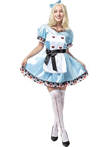 Funidelia | Alice Kostüm Deluxe für Damen Film und Serien, Alice im Wunderland, Disney - Kostüm für Erwachsene & Verkleidung für Partys, Karneval & Halloween - Größe XXL - Blau Funidelia | Alice Kostüm Deluxe für Damen Film und Serien, Alice im Wunderland, Disney - Kostüm für Erwachsene & Verkleidung für Partys, Karneval & Halloween - Größe XXL - Blau von Funidelia