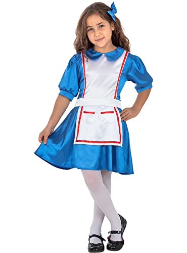 Funidelia | Alice Kostüm für Mädchen Alice im Wunderland, Disney - Kostüm für Kinder & Verkleidung für Partys, Karneval & Halloween - Größe 5-6 Jahre - Blau Funidelia | Alice Kostüm für Mädchen Alice im Wunderland, Disney - Kostüm für Kinder & Verkleidung für Partys, Karneval & Halloween - Größe 5-6 Jahre - Blau von Funidelia