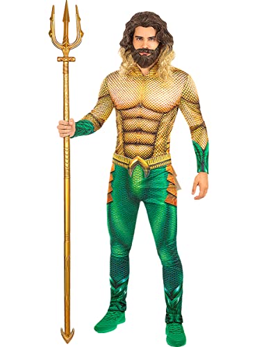 Funidelia | Aquaman Kostüm 100% OFFIZIELLE für Herren Größe M Superhelden, DC Comics, Justice League - Farben: Bunt, Zubehör für Kostüm - Lustige Kostüme für Deine Partys von Funidelia