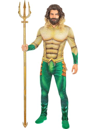 Funidelia | Aquaman Kostüm mit Zubehör für Männer für Herren Superhelden, DC Comics, Justice League - Kostüm für Erwachsene & Verkleidung für Partys, Karneval & Halloween - Größe S - Gold Funidelia | Aquaman Kostüm mit Zubehör für Männer für Herren Superhelden, DC Comics, Justice League - Kostüm für Erwachsene & Verkleidung für Partys, Karneval & Halloween - Größe S - Gold von Funidelia