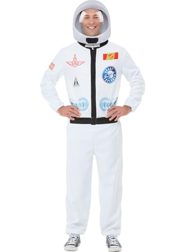 Funidelia | Astronautenkostüm mit Helm für Herren Raumfahrer, Raum, Mond, Berufe - Kostüm für Erwachsene & Verkleidung für Partys, Karneval & Halloween - Größe XL - Weiß Funidelia | Astronautenkostüm mit Helm für Herren Raumfahrer, Raum, Mond, Berufe - Kostüm für Erwachsene & Verkleidung für Partys, Karneval & Halloween - Größe XL - Weiß von Funidelia