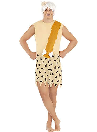 Funidelia | Bamm-Bamm Kostüm - Familie Feuerstein für Herren The Flintstones, Höhlenmensch - Kostüme für Erwachsene & Verkleidung für Partys, Karneval & Halloween - Größe XL - Orange von Funidelia