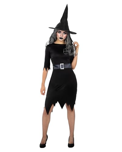 Funidelia Basis Hexenkostüm für Damen, Größe M - L Hexen, Zauberer - Verkleidung für Erwachsene für Partys, Karneval und Halloween Funidelia Basis Hexenkostüm für Damen, Größe M - L Hexen, Zauberer - Verkleidung für Erwachsene für Partys, Karneval und Halloween von Funidelia