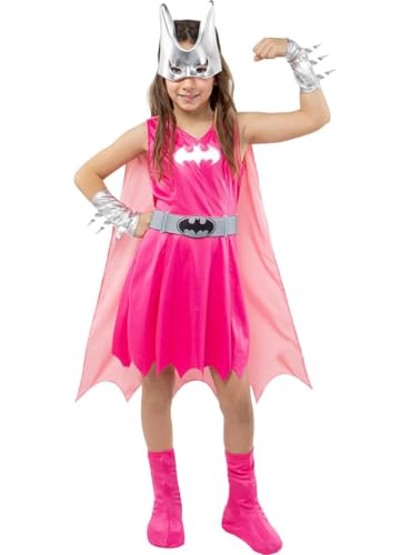 Funidelia | Batgirl Kostüm für Mädchen Barbara Gordon, Superhelden, DC Comics - Kostüm für Kinder & Verkleidung für Partys, Karneval & Halloween - Größe 3-4 Jahre - Rosa von Funidelia