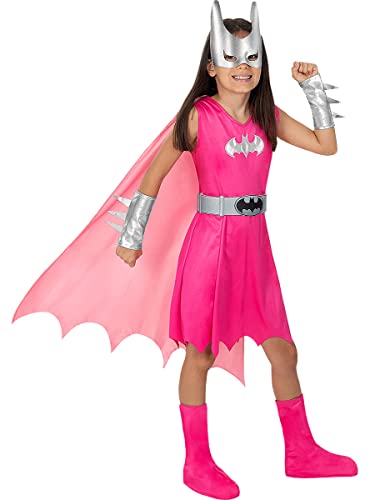 Funidelia | Batgirl Kostüm für Mädchen Barbara Gordon, Superhelden, DC Comics - Kostüm für Kinder & Verkleidung für Partys, Karneval & Halloween - Größe 5-6 Jahre - Rosa von Funidelia