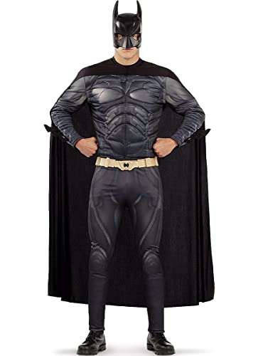 Funidelia | Batman Kostüm für Herren The Dark Knight, Superhelden, DC Comics, Fledermausmann - Kostüm für Erwachsene & Verkleidung für Partys, Karneval & Halloween - Größe XXL - Schwarz von Funidelia