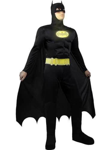 Funidelia | Batman TDK Lights On! Kostüm für Herren The Dark Knight, Superhelden, DC Comics - Kostüme für Erwachsene & Verkleidung für Partys, Karneval & Halloween - Größe M - Schwarz von Funidelia