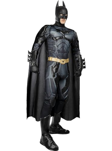 Funidelia | Batman The Dark Knight Kostüm für Herren Superhelden, DC Comics - Kostüme für Erwachsene & Verkleidung für Partys, Karneval & Halloween - Größe M - Schwarz von Funidelia