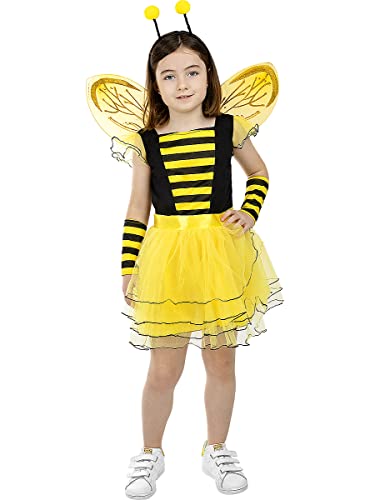 Funidelia | Bienen Kostüm für Mädchen Größe 7-9 Jahre Tiere, Insekten, Biene - Farben: Bunt, Zubehör für Kostüm - Lustige Kostüme für Deine Partys von Funidelia
