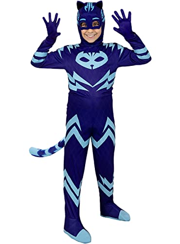 Funidelia | Catboy PJ Masks Kostüm deluxe für Jungen Zeichentrickfilm, Catboy, Eulette, Gecko - Kostüme für Kinder & Verkleidung für Partys, Karneval & Halloween - Größe 7-9 Jahre - Blau Funidelia | Catboy PJ Masks Kostüm deluxe für Jungen Zeichentrickfilm, Catboy, Eulette, Gecko - Kostüme für Kinder & Verkleidung für Partys, Karneval & Halloween - Größe 7-9 Jahre - Blau von Funidelia