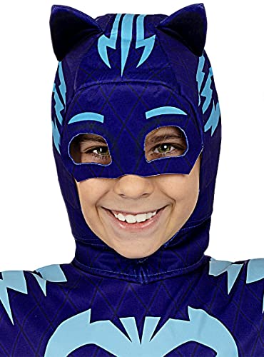 Funidelia | Catboy PJ Masks Maske für Jungen Zeichentrickfilm, Catboy, Eulette, Gecko - Zubehör für Kinder, Zubehör für Kostüm - Blau von Funidelia