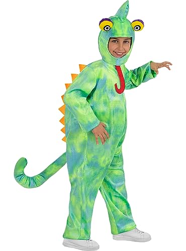 Funidelia | Chamäleon Kostüm für Jungen und Mädchen Tiere - Kostüm für Kinder & Verkleidung für Partys, Karneval & Halloween - Größe 7-9 Jahre - Grün Funidelia | Chamäleon Kostüm für Jungen und Mädchen Tiere - Kostüm für Kinder & Verkleidung für Partys, Karneval & Halloween - Größe 7-9 Jahre - Grün von Funidelia