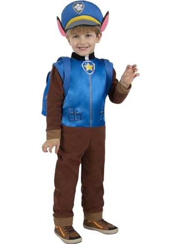 Funidelia | Chase Paw Patrol Kostüm für Jungen Zeichentrickfilm, Paw Patrol, Marshall, Chase - Kostüm für Kinder & Verkleidung für Partys, Karneval & Halloween - Größe 2-3 Jahre - Braun Funidelia | Chase Paw Patrol Kostüm für Jungen Zeichentrickfilm, Paw Patrol, Marshall, Chase - Kostüm für Kinder & Verkleidung für Partys, Karneval & Halloween - Größe 2-3 Jahre - Braun von Funidelia