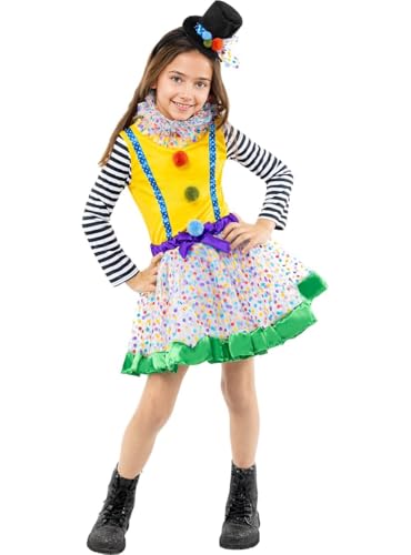 Funidelia | Clown Kostüm Deluxe für Mädchen Clowns, Zirkus, Lustige & Ausgefallene - Kostüm für Kinder & Verkleidung für Partys, Karneval & Halloween - Größe 3-4 Jahre - Gelb Funidelia | Clown Kostüm Deluxe für Mädchen Clowns, Zirkus, Lustige & Ausgefallene - Kostüm für Kinder & Verkleidung für Partys, Karneval & Halloween - Größe 3-4 Jahre - Gelb von Funidelia