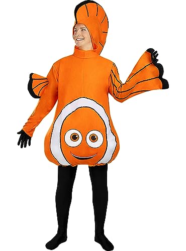 Funidelia | Clownfisch Kostüm für Herren und Damen Tiere - Kostüm für Erwachsene & Verkleidung für Partys, Karneval & Halloween - Größe M - L - Orange Funidelia | Clownfisch Kostüm für Herren und Damen Tiere - Kostüm für Erwachsene & Verkleidung für Partys, Karneval & Halloween - Größe M - L - Orange von Funidelia