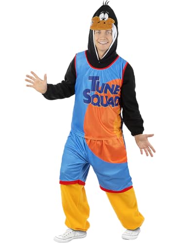 Funidelia | Daffy Duck Space Jam Kostüm - Looney Tunes für Herren Kostüme für Erwachsene & Verkleidung für Partys, Karneval & Halloween - Größe L-XL - Schwarz von Funidelia