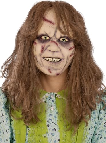 Funidelia | Der Exorzist Mädchen Maske für Herren und Damen Exorzist Mädchen, Horrorfilm, Pater Karras, Horror - Zubehör für Erwachsene, Zubehör für Kostüm - Beige Funidelia | Der Exorzist Mädchen Maske für Herren und Damen Exorzist Mädchen, Horrorfilm, Pater Karras, Horror - Zubehör für Erwachsene, Zubehör für Kostüm - Beige von Funidelia