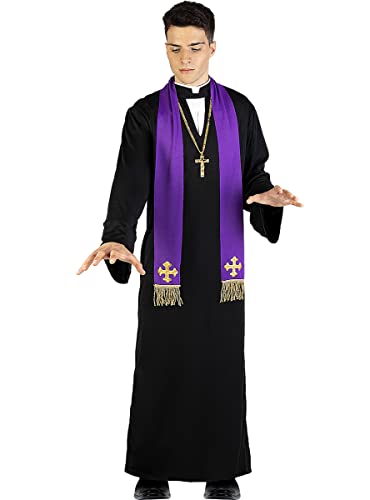 Funidelia | Der Exorzist Pater Karras Kostüm 100% OFFIZIELLE für Herren Größe XL Exorzist Mädchen, Horrorfilm, Pater Karras, Horror, Zubehör für Kostüm - Lustige Kostüme für deine Partys Funidelia | Der Exorzist Pater Karras Kostüm 100% OFFIZIELLE für Herren Größe XL Exorzist Mädchen, Horrorfilm, Pater Karras, Horror, Zubehör für Kostüm - Lustige Kostüme für deine Partys von Funidelia