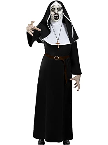 Funidelia | Die Nonne Valak Kostüm für Herren und Damen The Nun, Horrorfilm, Horror - Kostüme für Erwachsene & Verkleidung für Partys, Karneval & Halloween - Größe Standard - Schwarz von Funidelia