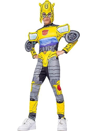 Funidelia | Disfraz de Bumblebee para niño Transformers für Jungen Transformers & Autobots - Kostüm für Kinder & Verkleidung für Partys, Karneval & Halloween - Größe 10-12 Jahre von Funidelia