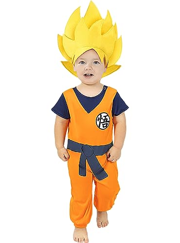 Funidelia 'Dragon Ball Z | Kleine Japanische Anime Goku Dragon Ball Kind Kostüm | fg-68 | Karnevalskostüm | Dress Up von Funidelia