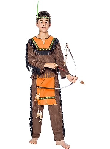 Funidelia | Einheimisch Kostüm Deluxe für Jungen Cowboys, Western - Kostüm für Kinder & Verkleidung für Partys, Karneval & Halloween - Größe 3-4 Jahre - Braun Funidelia | Einheimisch Kostüm Deluxe für Jungen Cowboys, Western - Kostüm für Kinder & Verkleidung für Partys, Karneval & Halloween - Größe 3-4 Jahre - Braun von Funidelia